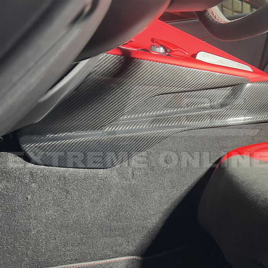 Corvette C8 DRY CARBON FIBER Center Console Side Upper Trim Cover image 4