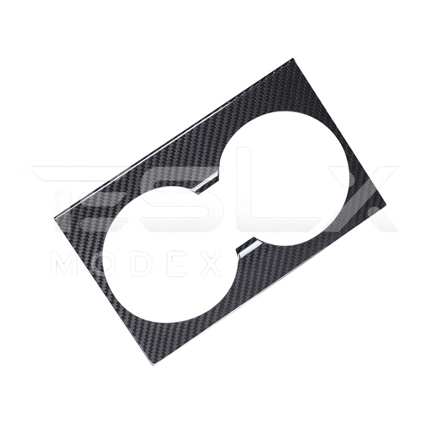 2024-Up Tesla Model 3, 2025-Up Model Y Carbon Fiber Interior Water Cup Frame image 8