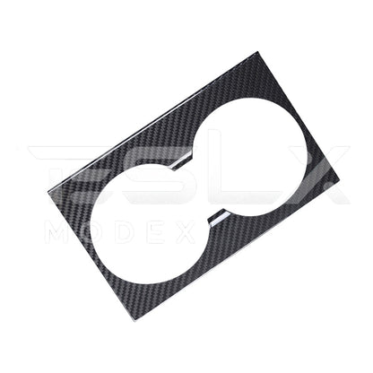 2024-Up Tesla Model 3, 2025-Up Model Y Carbon Fiber Interior Water Cup Frame image 8