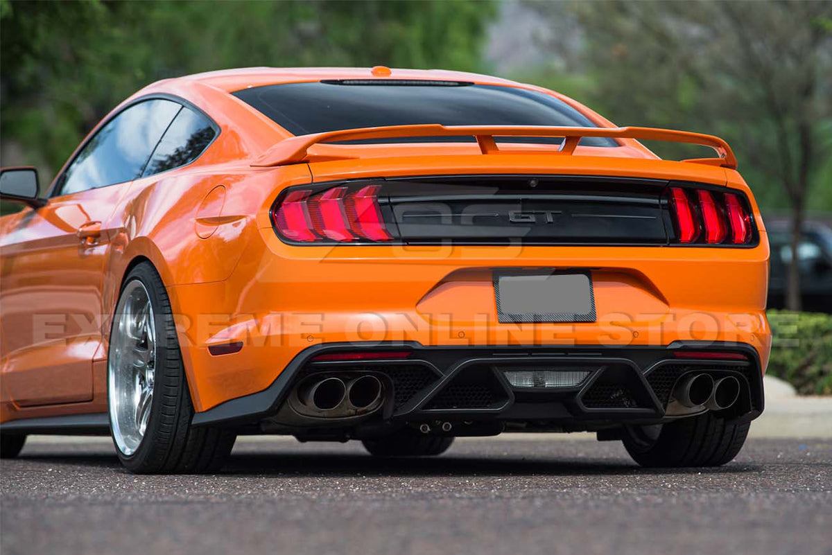 2018-22 Ford Mustang GT500 Rear Bumper Quad Tips Diffuser image 7
