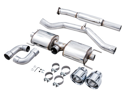 AWE Touring Edition Exhaust for Subaru BRZ / Toyota GR86 / Toyota 86 / Scion FR-S - Chrome Silver Tips image 11
