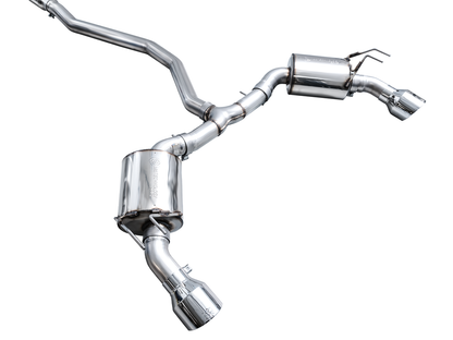 AWE Touring Edition Exhaust for FE1 Civic Si/DE4 Acura Integra - Chrome Silver Tips image 13
