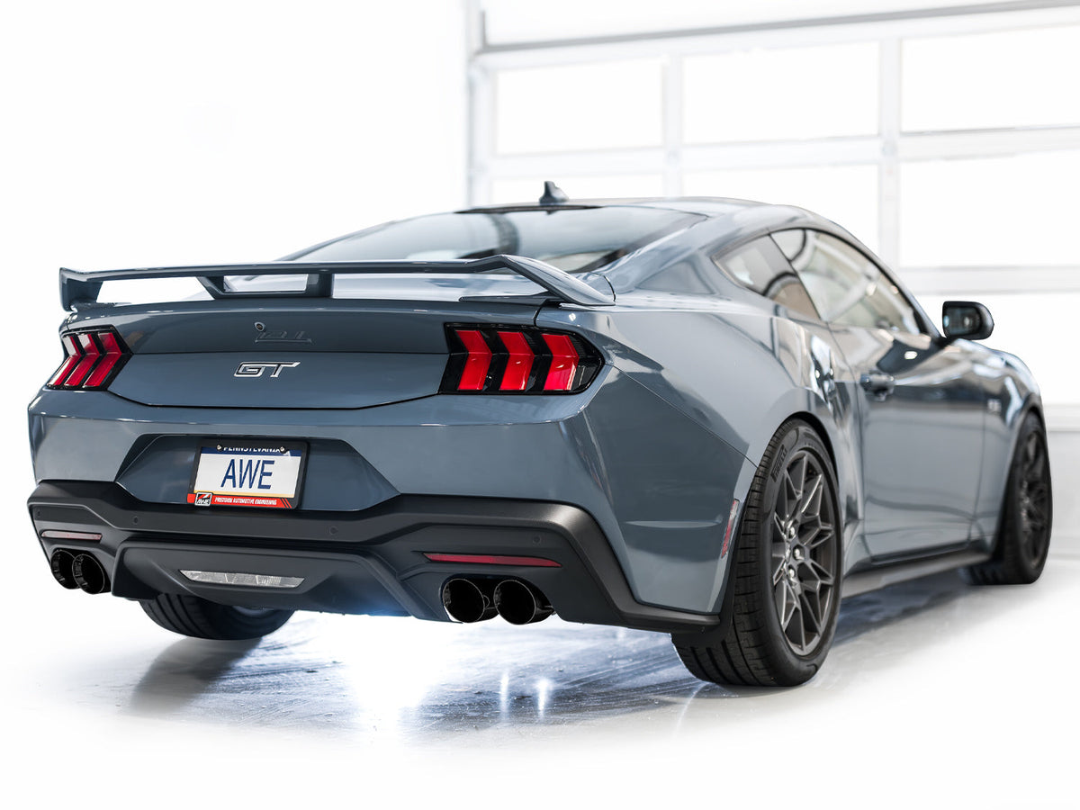 AWE SwitchPath™ Exhaust for S650 Ford Mustang GT Fastback - Quad Diamond Black Tips image 7