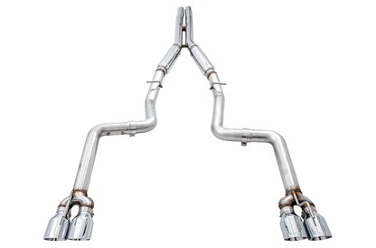 AWE Track Edition Exhaust for 17+ Challenger 5.7 - Chrome Silver Quad Tips image 5