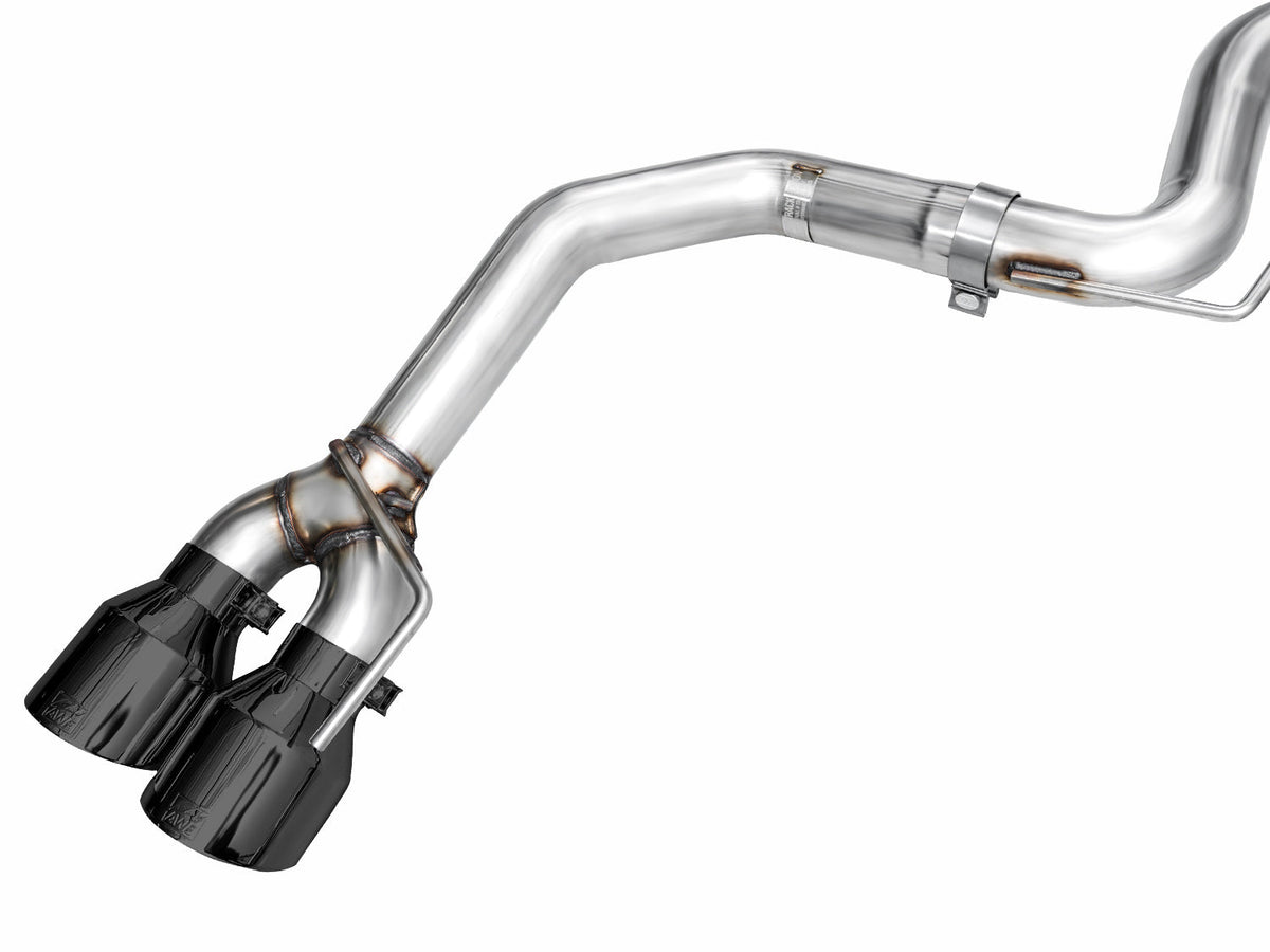 AWE Track Edition Exhaust for S650 Ford Mustang Dark Horse - Quad Diamond Black Tips image 13