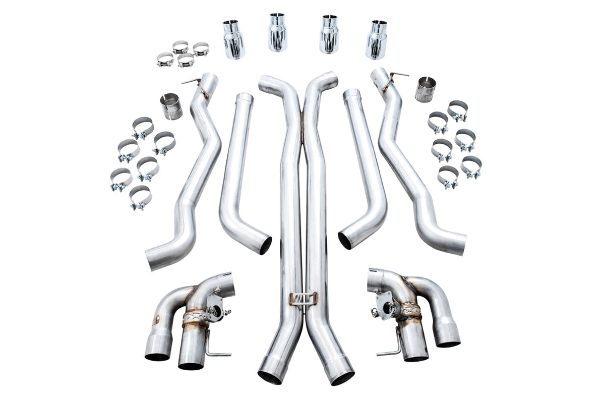 AWE SwitchPath™ Catback Exhaust for BMW F90 M5 - Chrome Silver Tips image 4
