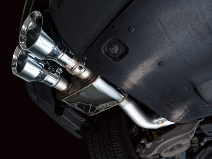 AWE SwitchPath™ Exhaust for Ford Mustang S550 Mach1 - Quad Chrome Silver Tip image 3