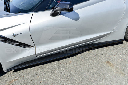 Corvette C7 Z06 Conversion Side Skirts Rocker Panels image 18