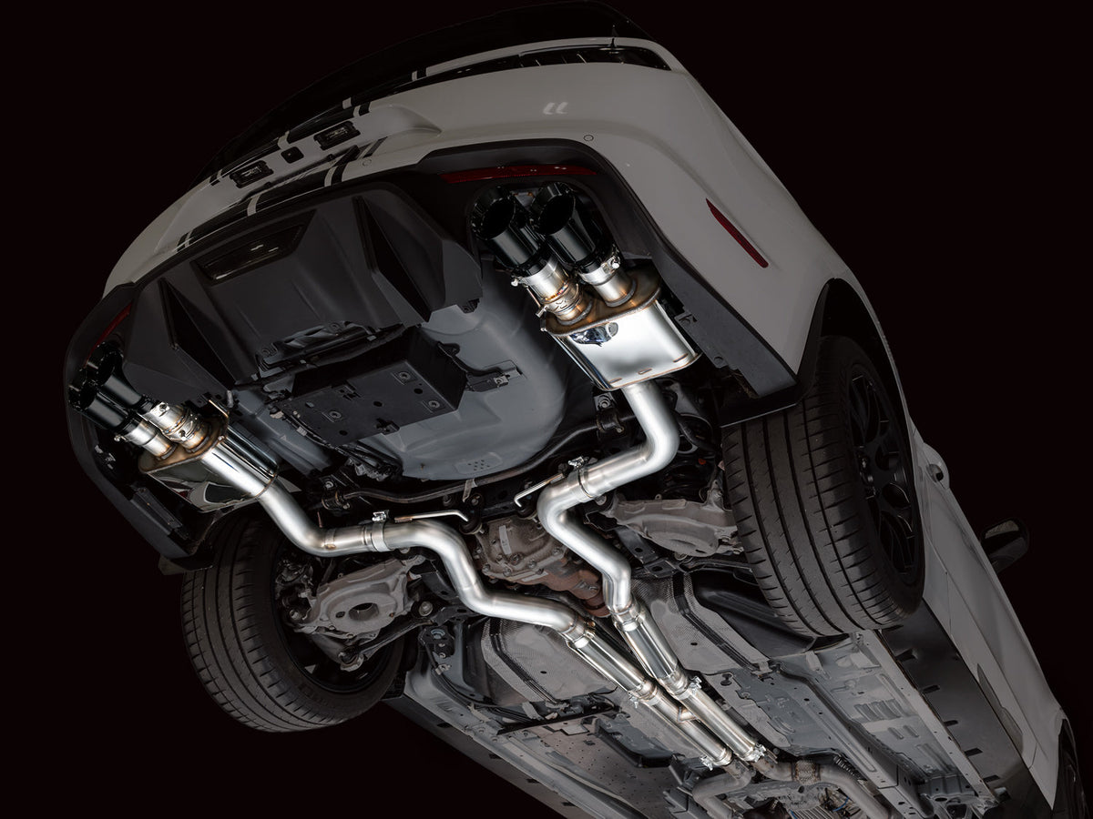 AWE SwitchPath™ Cat-back Exhaust for '18-'23 S550 Mustang GT - Quad Diamond Black Tips image 5