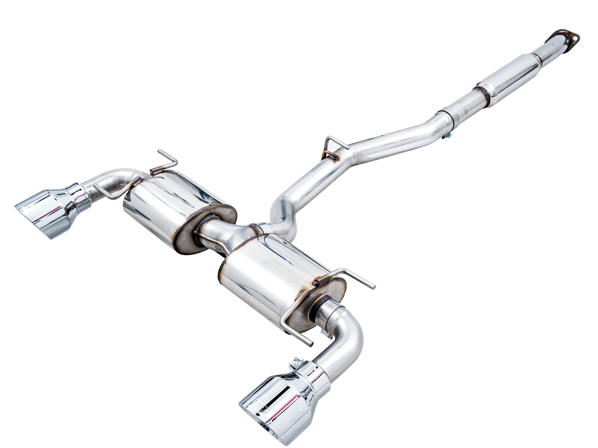 AWE Touring Edition Exhaust for Subaru BRZ / Toyota GR86 / Toyota 86 / Scion FR-S - Chrome Silver Tips image 1