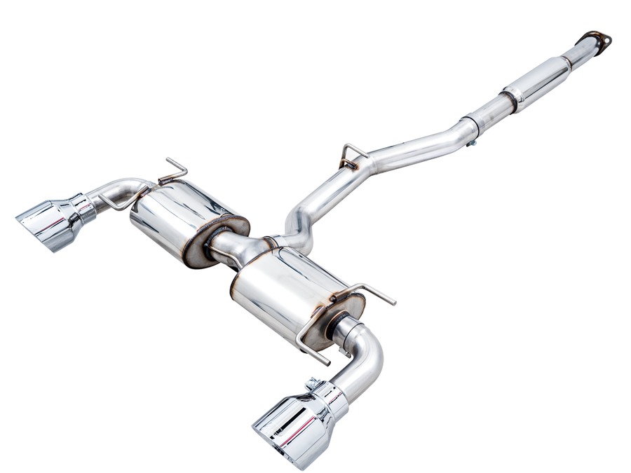 AWE Touring Edition Exhaust for Subaru BRZ / Toyota GR86 / Toyota 86 / Scion FR-S - Chrome Silver Tips image 1