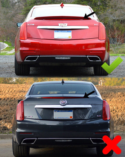 2016-19 Cadillac CTS-V / 2014-19 CTS Wickerbill Rear Spoiler image 8