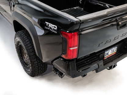 AWE 0FG Exhaust for 4th Gen Toyota Tacoma - Dual Diamond Black Tips image 6