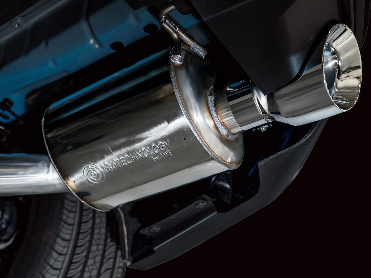 AWE Touring Edition Exhaust for S650 Ford Mustang GT Fastback - Dual Chrome Silver Tips image 4