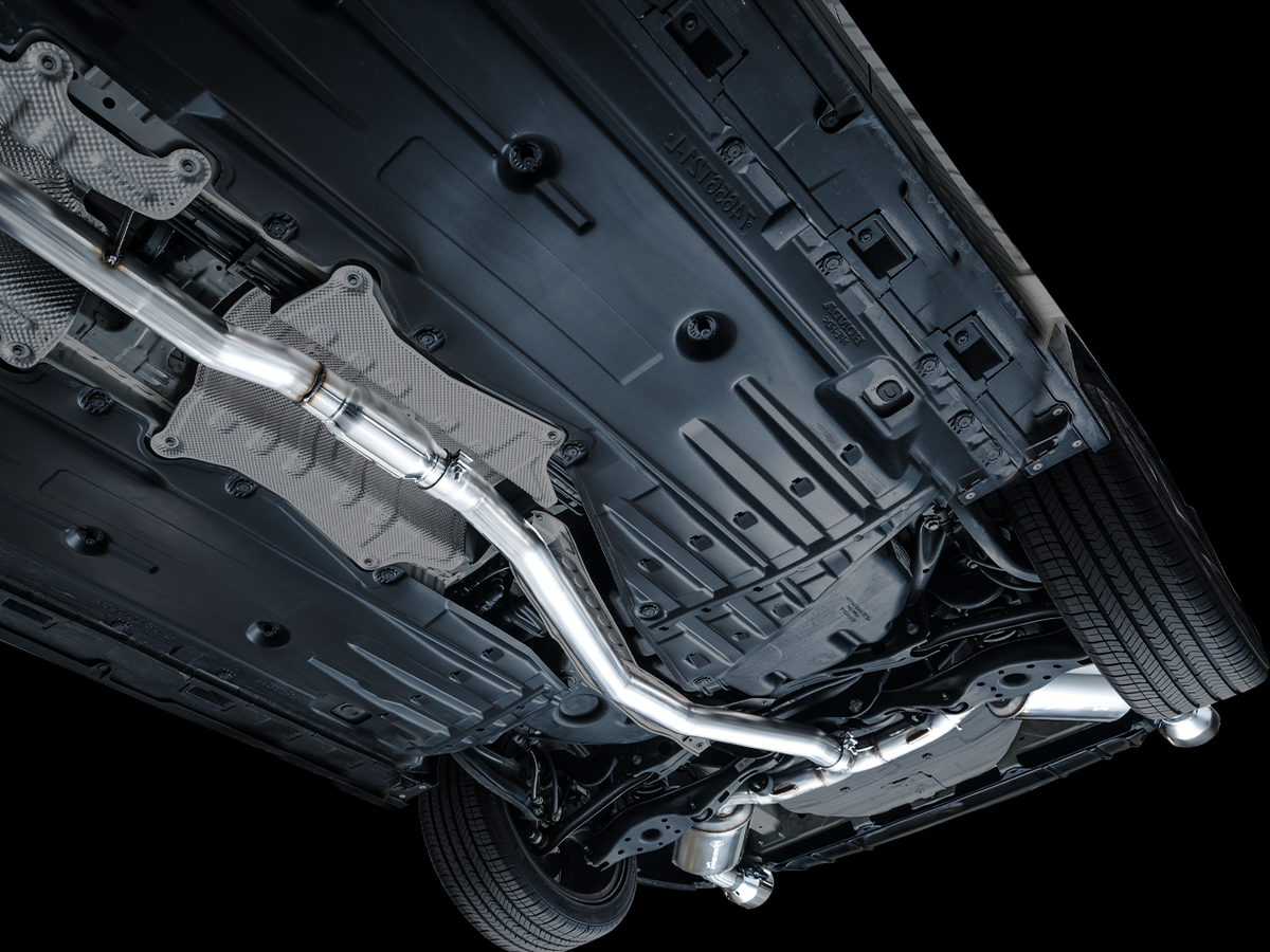 AWE Touring Edition Exhaust for FE1 Civic Si/DE4 Acura Integra - Chrome Silver Tips image 5