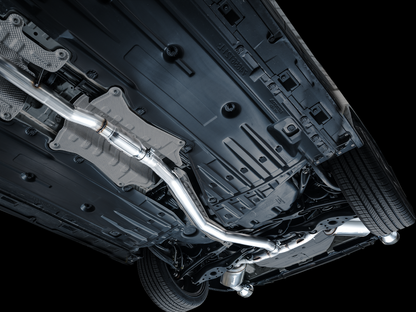 AWE Touring Edition Exhaust for FE1 Civic Si/DE4 Acura Integra - Chrome Silver Tips image 5
