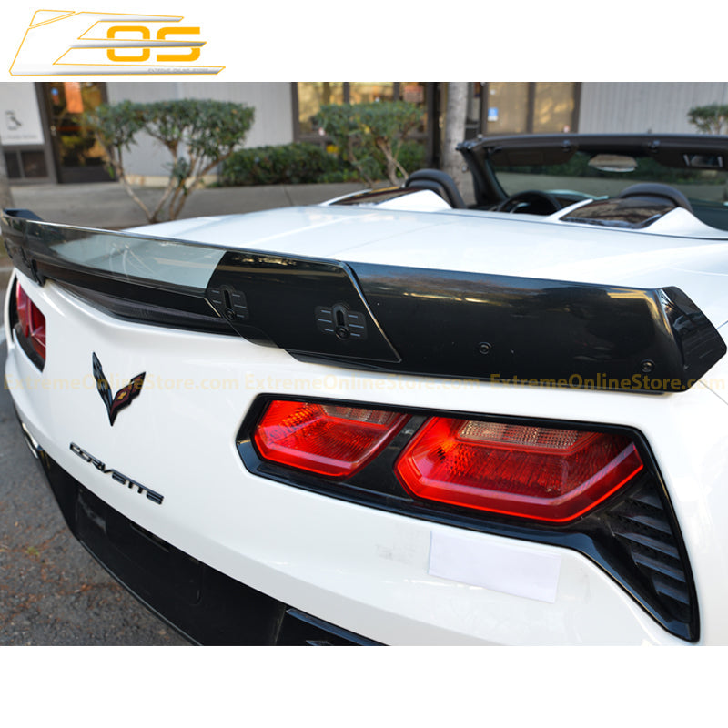 Corvette C7 Wickerbill Rear Spoiler Extension (Light Tinted) image 6