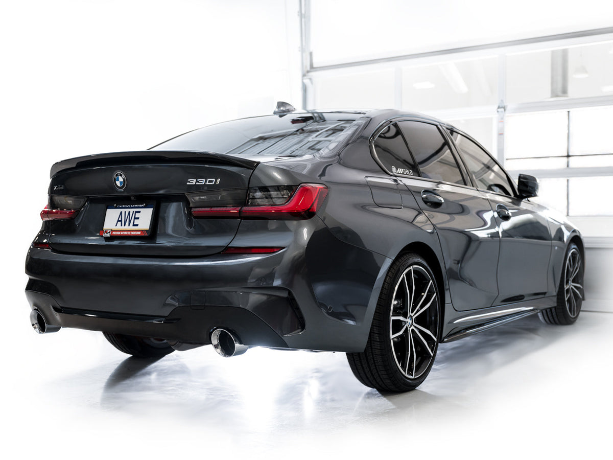 AWE Track Edition Axleback Exhaust for BMW G2X 330i/430i - Chrome Silver image 4