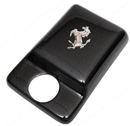 Carbon Fiber Coolant Exclusive Tank Cover with Cavallino 360 Ferrari