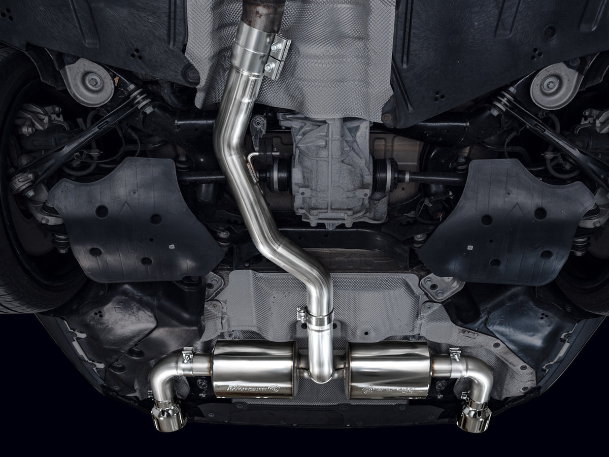 AWE Touring Edition Axle Back Exhaust for BMW G2X 330i/430i - Chrome Silver image 3