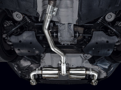 AWE Touring Edition Axle Back Exhaust for BMW G2X 330i/430i - Chrome Silver image 3