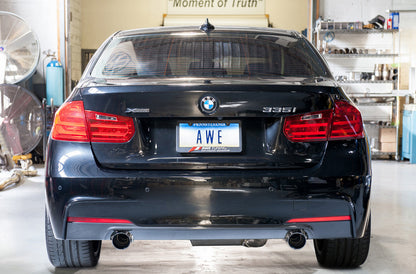 AWE Touring Edition Axle Back Exhaust for BMW F3X 335i/435i - Diamond Black Tips (90mm) image 2
