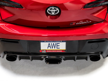 AWE Touring Edition Exhaust for GR Corolla - Diamond Black Tips image 11
