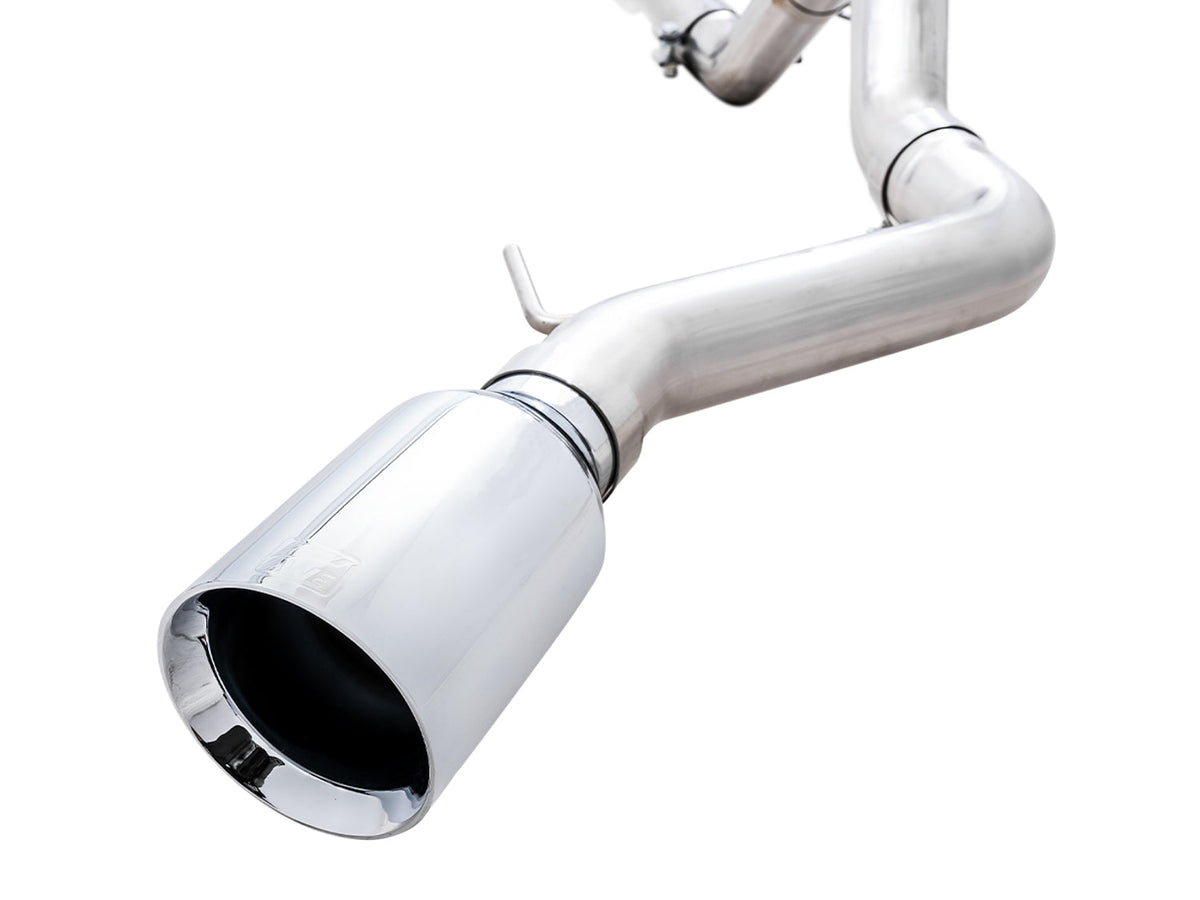 AWE 0FG Catback Exhaust for Ford Bronco with BashGuard™ - Single 5 Chrome Silver Tip image 5