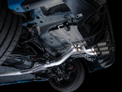 AWE Track Edition Exhaust for FL5 Civic Type R - Triple Diamond Black Tips image 4