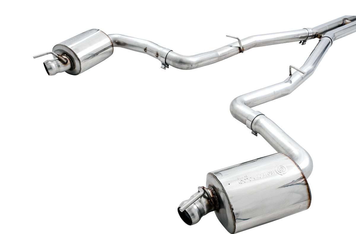 AWE Touring Edition Exhaust for 15+ Challenger 6.4 / 6.2 SC - Stock Tips image 2