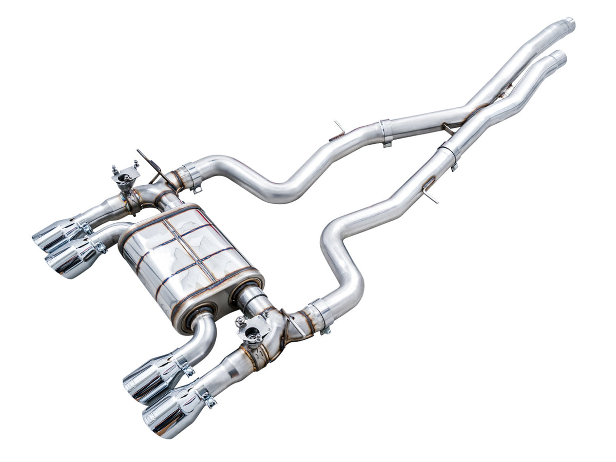 AWE SwitchPath™ Catback Exhaust for BMW F8X M3/M4 - Chrome Silver image 1