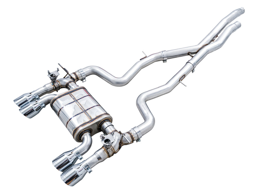 AWE SwitchPath™ Catback Exhaust for BMW F8X M3/M4 - Chrome Silver image 1