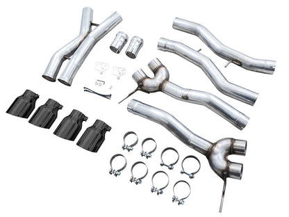 AWE Track Edition Catback Exhaust for BMW G8X M3/M4 - Diamond Black Tips image 12