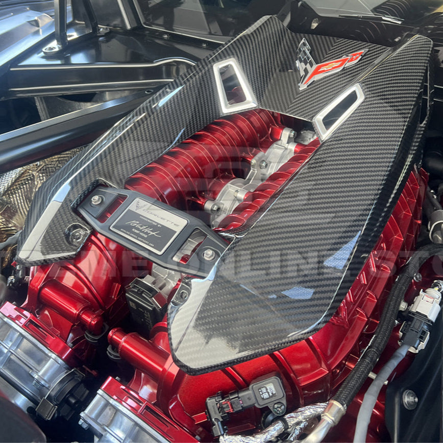 Chevrolet Corvette C8 Z06 DRY CARBON FIBER Engine Cover image 18