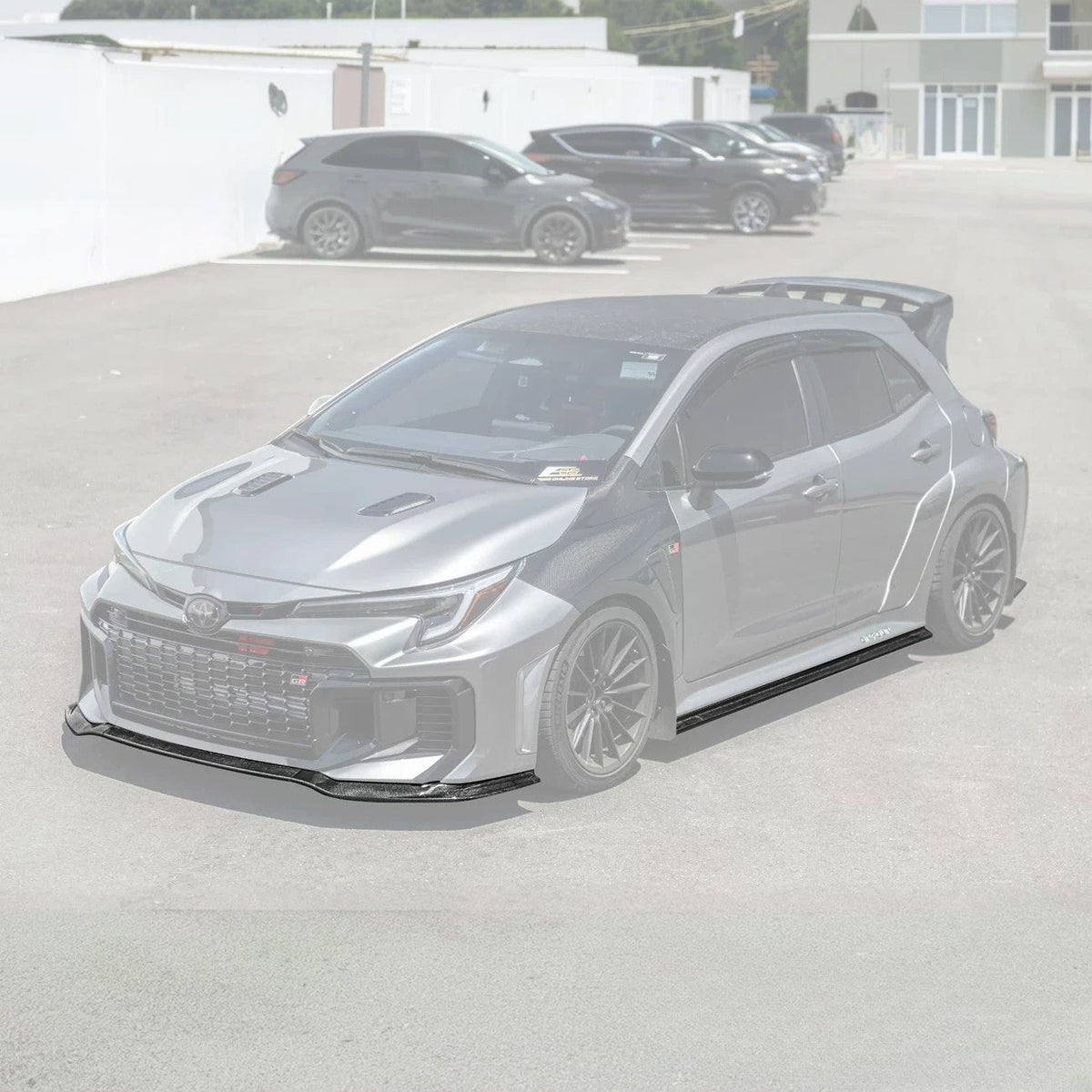 2025-Up GR Corolla GR Package Front Splitter Lip w/ Side Skirts image 1