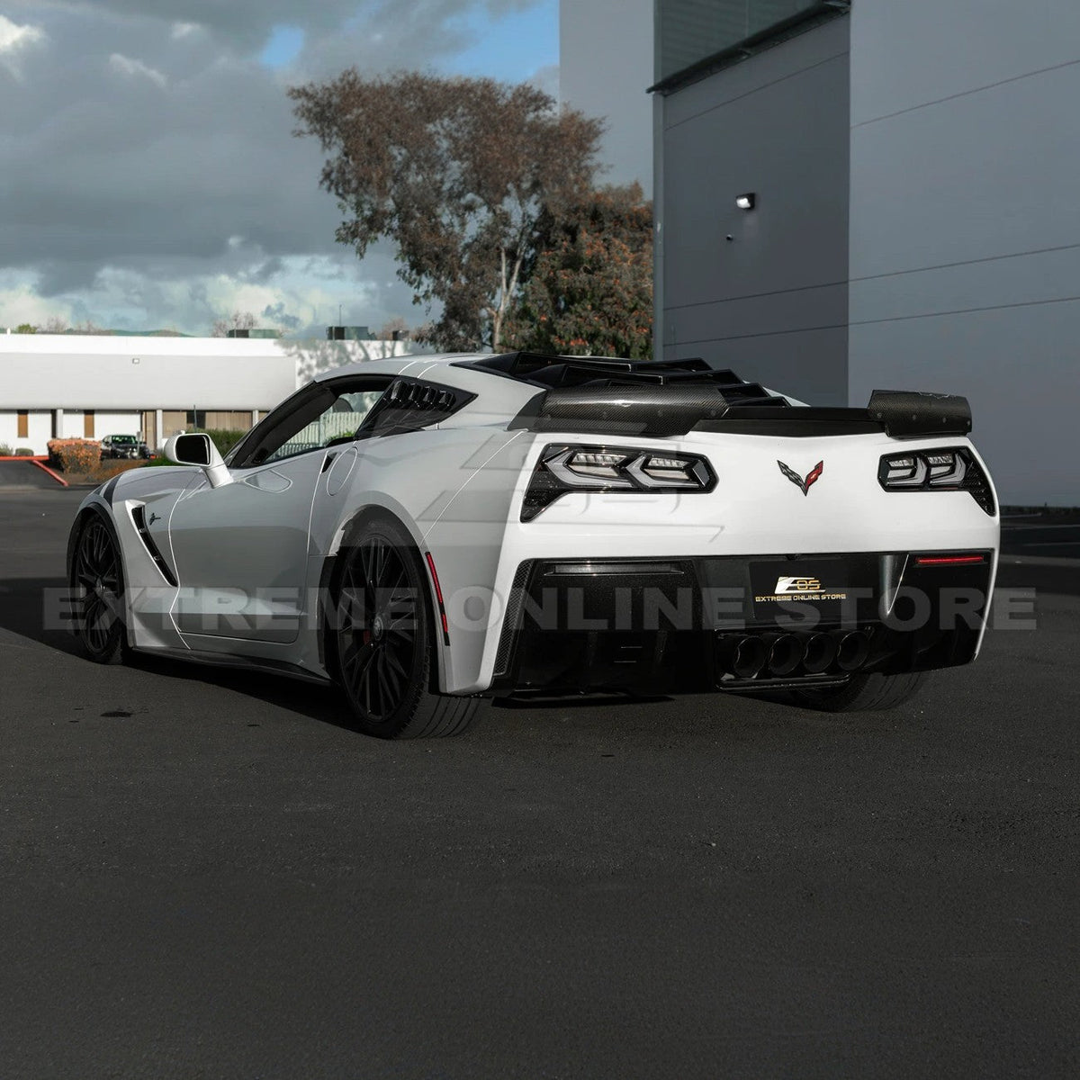 2014-19 Corvette C7 Smoke / Clear Lens Rear Taillight image 23