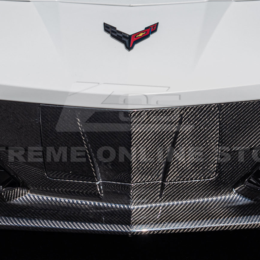 Chevrolet Corvette C8 DRY CARBON FIBER Fascia Panel Grille Cover image 8