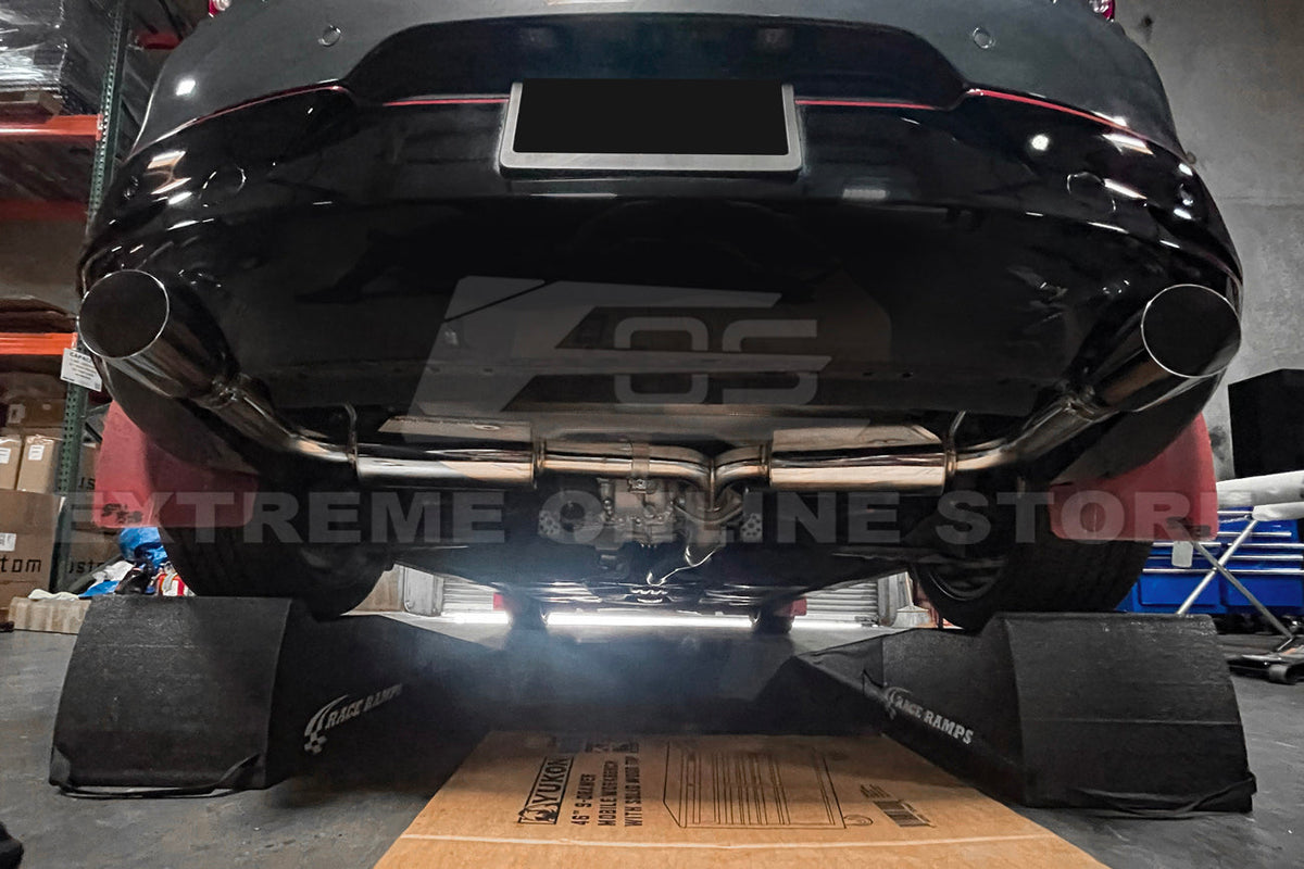 2019-Present Mazda 3 Hatchback Axle Back Dual Tips Muffler Exhaust image 4