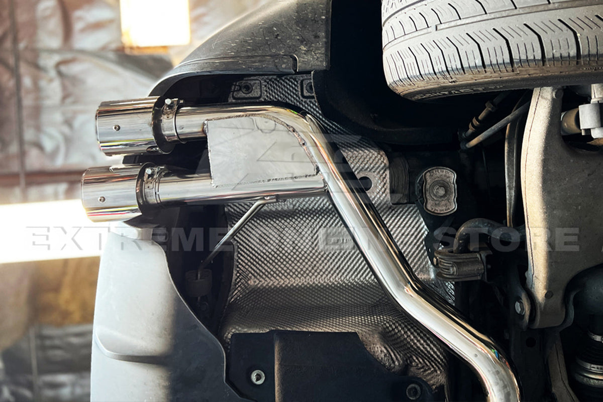2014-2021 Porsche Macan Muffler Delete Axle Back Quad Tips Exhaust image 5