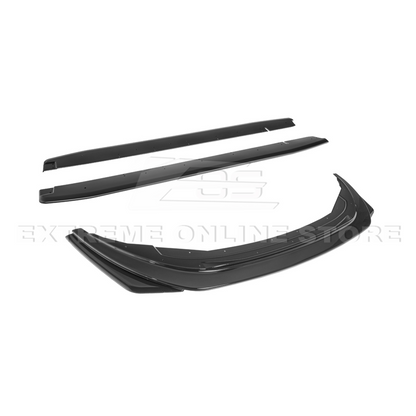 2022-Up Toyota GR86 AS Style ABS Plastic Matte Black Front Splitter Side Skirt image 12