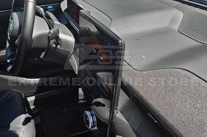 2021+ Ford Mustang Mach-E DRY CARBON FIBER Navigation Monitor Cover image 7