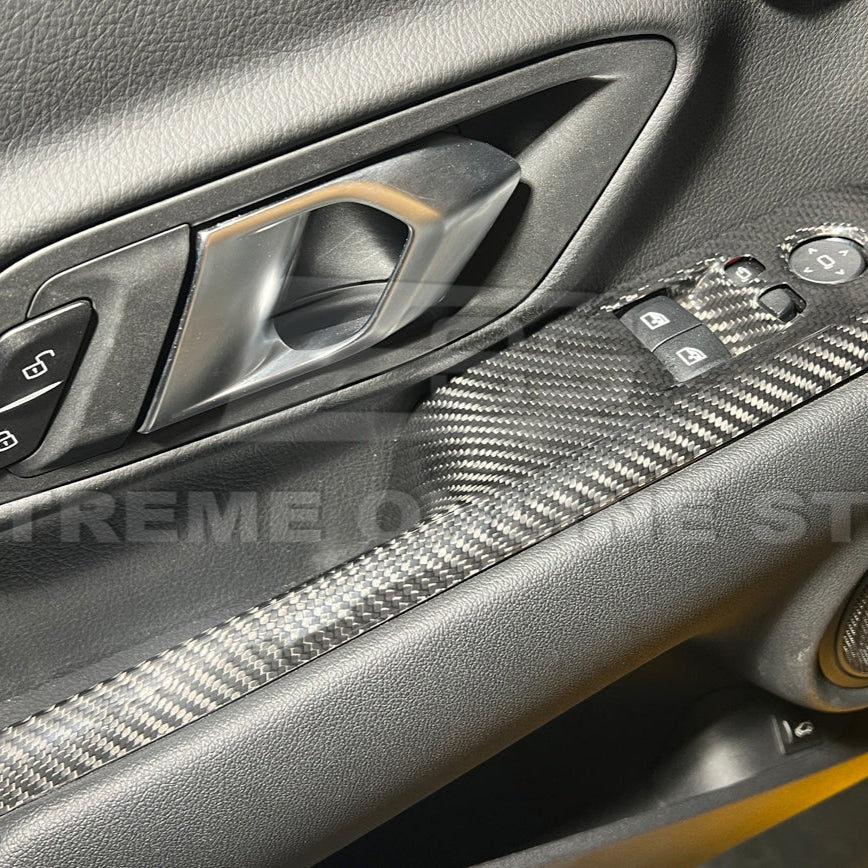 2020-Up Toyota Supra Carbon Fiber Side Door Panel Cover image 7