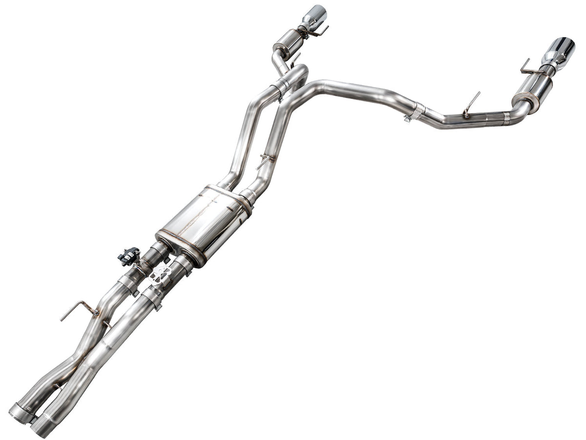 AWE SwitchPath™ Exhaust for Gen 3 Raptor R - Chrome Silver Tips image 12