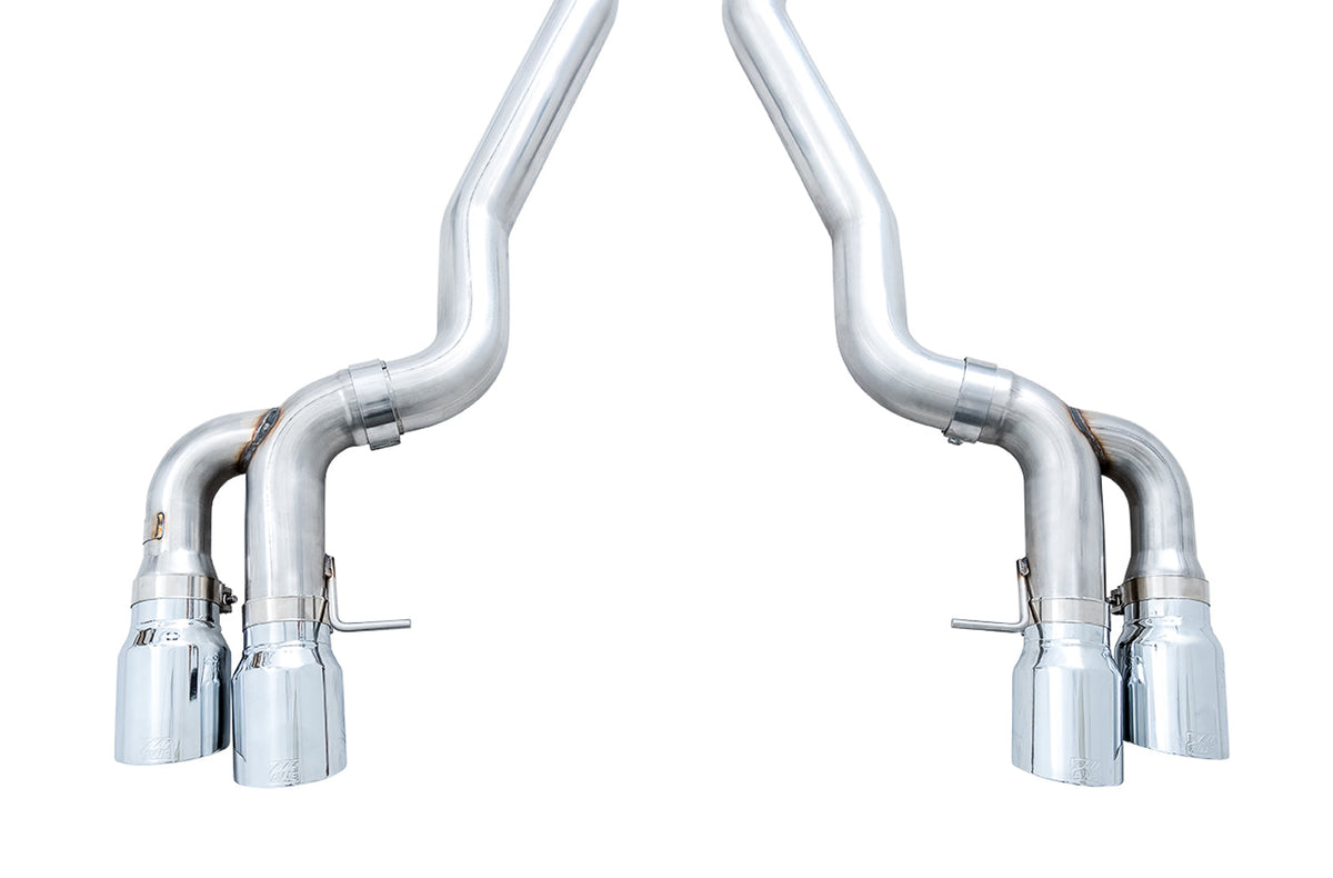 AWE Track Edition Catback Exhaust for BMW F90 M5 - Chrome Silver Tips image 3