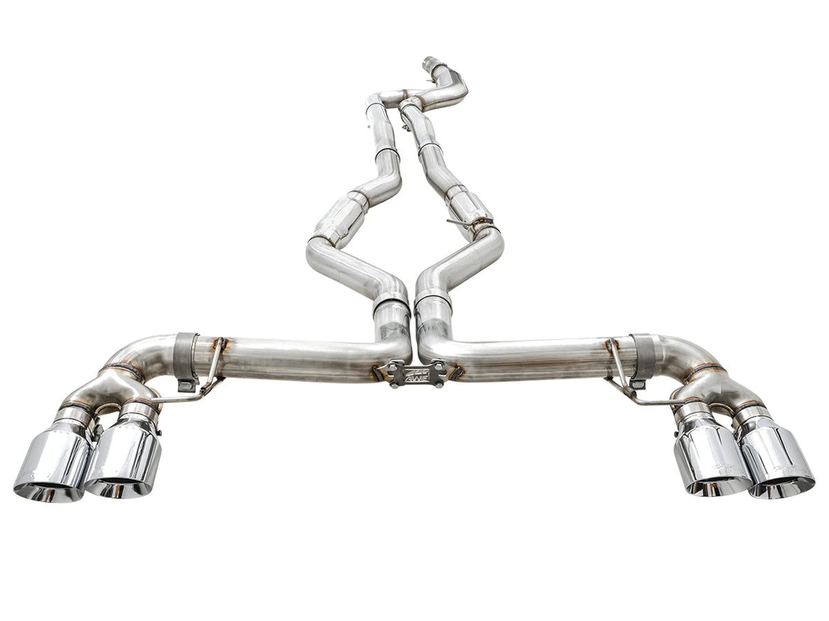 AWE Track Edition Exhaust for G2X M340i / M440i - Chrome Silver Tips image 7
