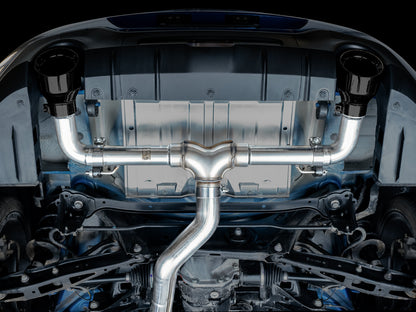 AWE Track Edition Exhaust for Subaru BRZ / Toyota GR86 / Toyota 86 / Scion FR-S - Diamond Black Tips image 6