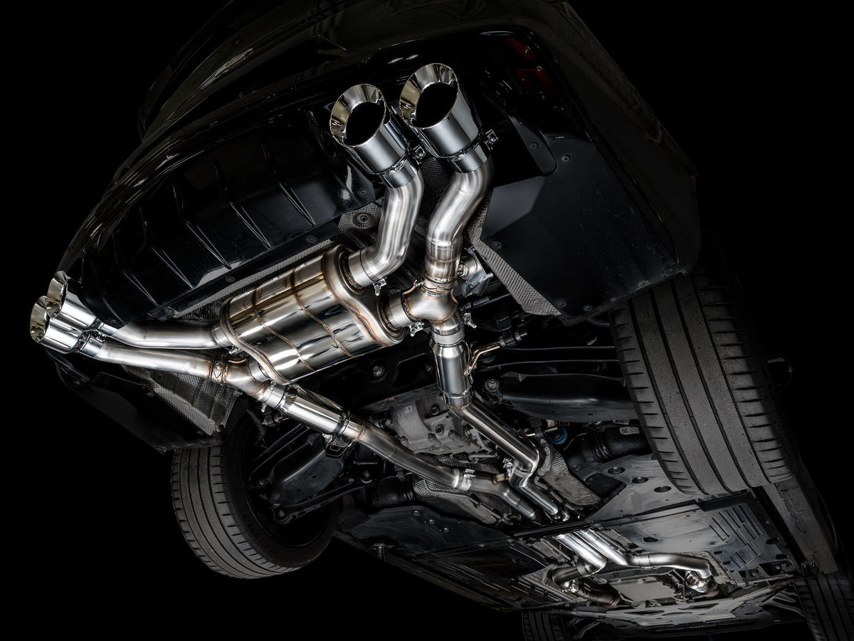 AWE SwitchPath™ Exhaust for Cadillac CT4-V Blackwing - Chrome Silver Tips image 3