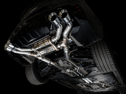 AWE SwitchPath™ Exhaust for Cadillac CT4-V Blackwing - Chrome Silver Tips image 3