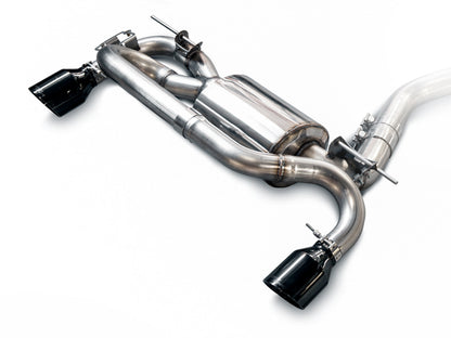AWE Touring Edition Axle-back Exhaust for BMW F22 M235i / M240i - Diamond Black Tips (102mm) image 1