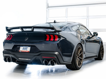 AWE SwitchPath™ Exhaust for S650 Ford Mustang Dark Horse - Quad Chrome Silver Tips image 6